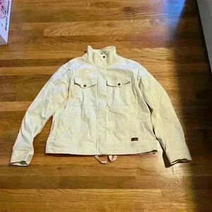 LL Bean cream field / chore / barn jacket.